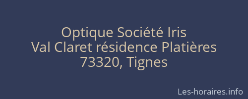 Optique Société Iris