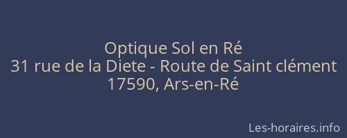 Optique Sol en Ré