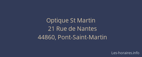 Optique St Martin