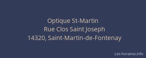 Optique St-Martin