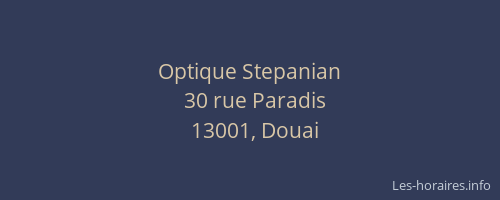 Optique Stepanian