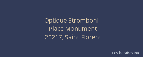 Optique Stromboni