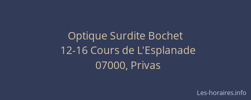 Optique Surdite Bochet
