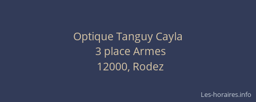 Optique Tanguy Cayla
