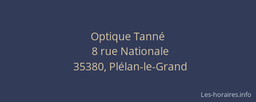Optique Tanné