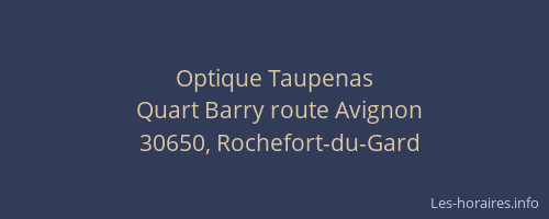 Optique Taupenas