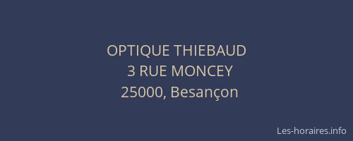 OPTIQUE THIEBAUD