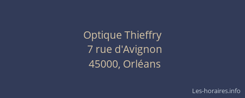 Optique Thieffry