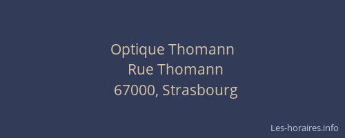 Optique Thomann