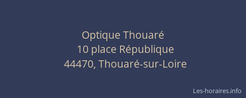 Optique Thouaré