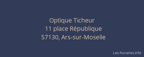 Optique Ticheur