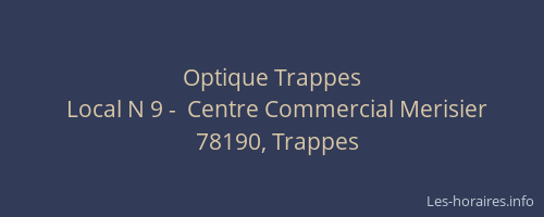 Optique Trappes