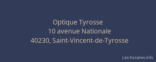Optique Tyrosse
