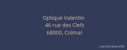 Optique Valentin