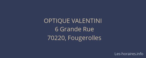 OPTIQUE VALENTINI