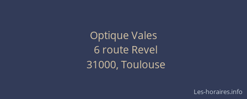 Optique Vales
