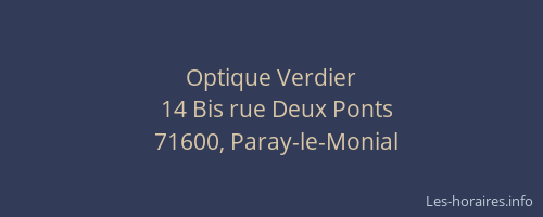 Optique Verdier