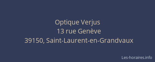Optique Verjus