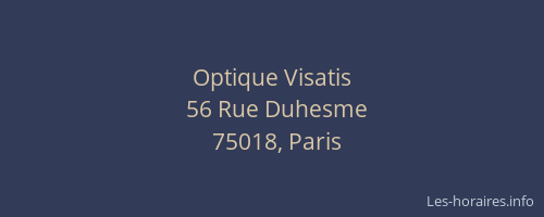 Optique Visatis
