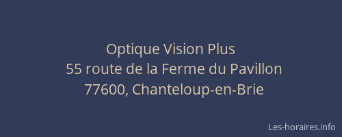 Optique Vision Plus