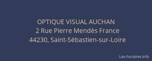 OPTIQUE VISUAL AUCHAN