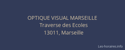 OPTIQUE VISUAL MARSEILLE