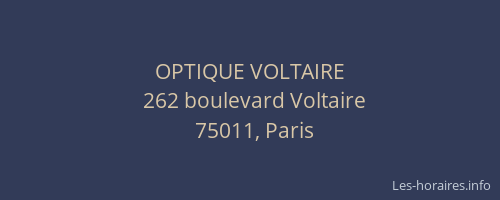 OPTIQUE VOLTAIRE
