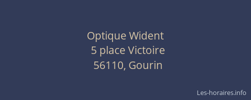 Optique Wident