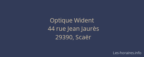 Optique Wident