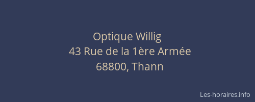 Optique Willig