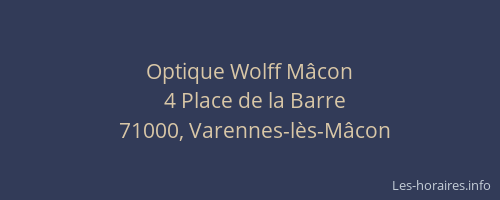 Optique Wolff Mâcon