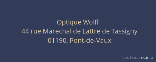 Optique Wolff