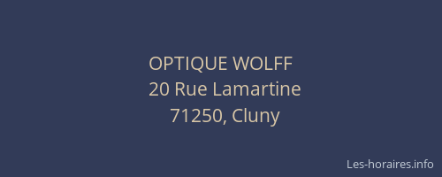 OPTIQUE WOLFF