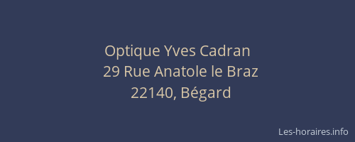 Optique Yves Cadran