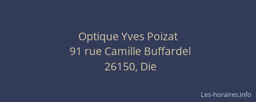 Optique Yves Poizat