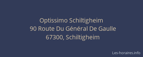 Optissimo Schiltigheim
