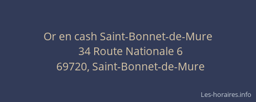 Or en cash Saint-Bonnet-de-Mure