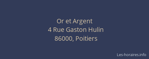 Or et Argent