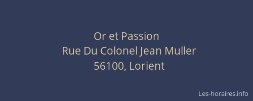 Or et Passion