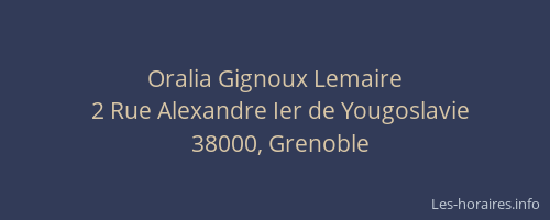 Oralia Gignoux Lemaire
