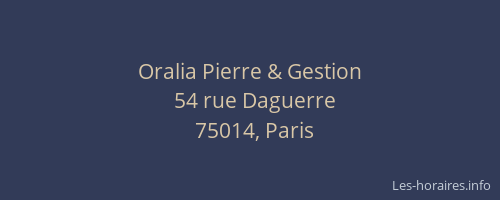 Oralia Pierre & Gestion