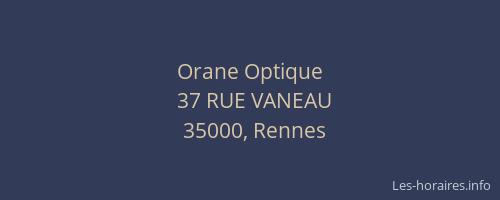 Orane Optique