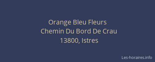 Orange Bleu Fleurs