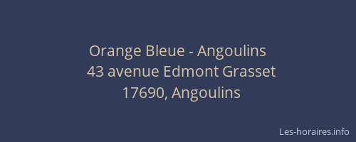 Orange Bleue - Angoulins