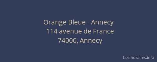 Orange Bleue - Annecy