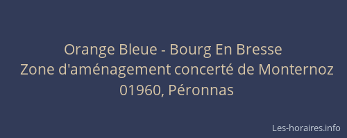 Orange Bleue - Bourg En Bresse