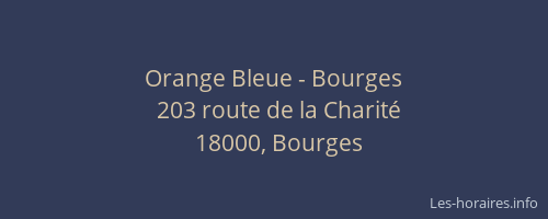 Orange Bleue - Bourges