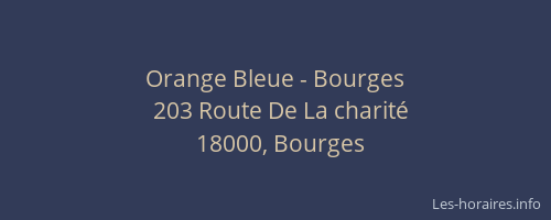 Orange Bleue - Bourges