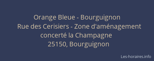 Orange Bleue - Bourguignon