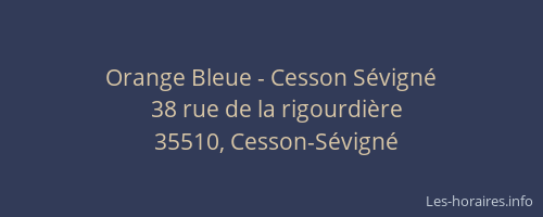 Orange Bleue - Cesson Sévigné